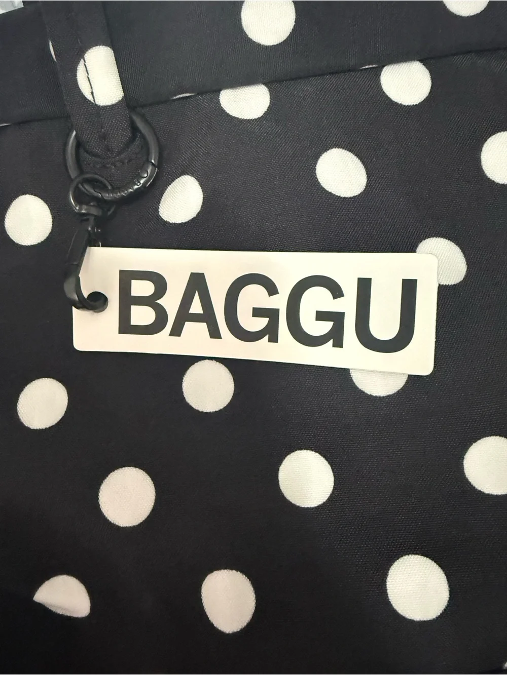 BAGGU x Urban Outfitters Black & White Polka Dot Bowler - Limited Edition - NWT